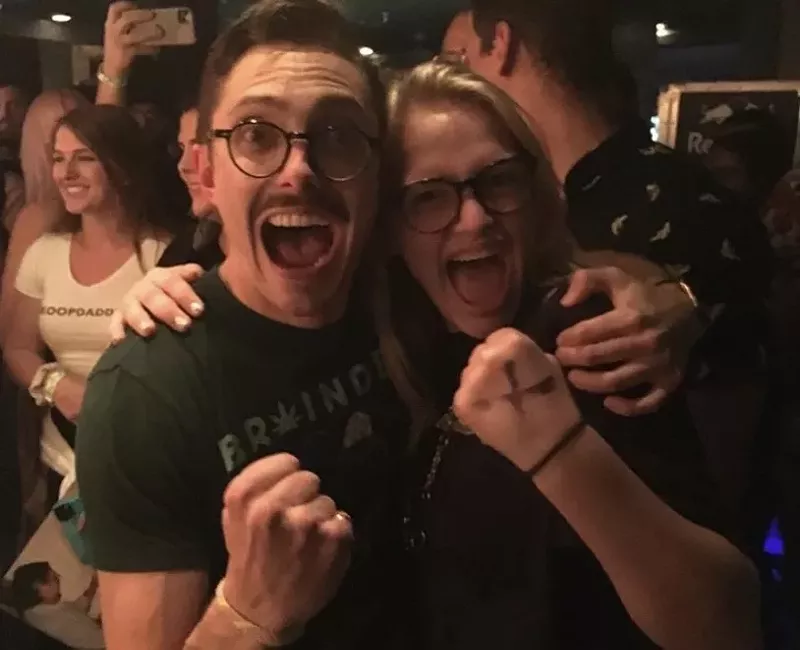 Image: Marc Rebillet and opener Remy Reilly played together at Trees. Rebillet found YouTube fame making music about shaking asses, among other things.