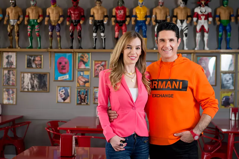 Image: Maskaras husband-and-wife owners Zulma Vanessa Hernandez (left) and Rodolfo Jimenez.