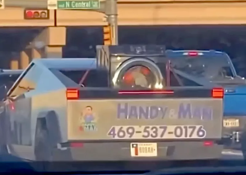 Image: This Tesla Cybertruck driver ran the laundry cycle heard 'round the internet.