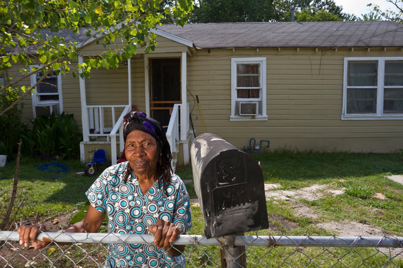 “I was born in West Dallas, about a block from here, at 1020 Muncie Ave. I went to Fred Douglass Elementary over there on Bayonne. And then to C.F. Carr school,” Pearlie Mae Brown says.