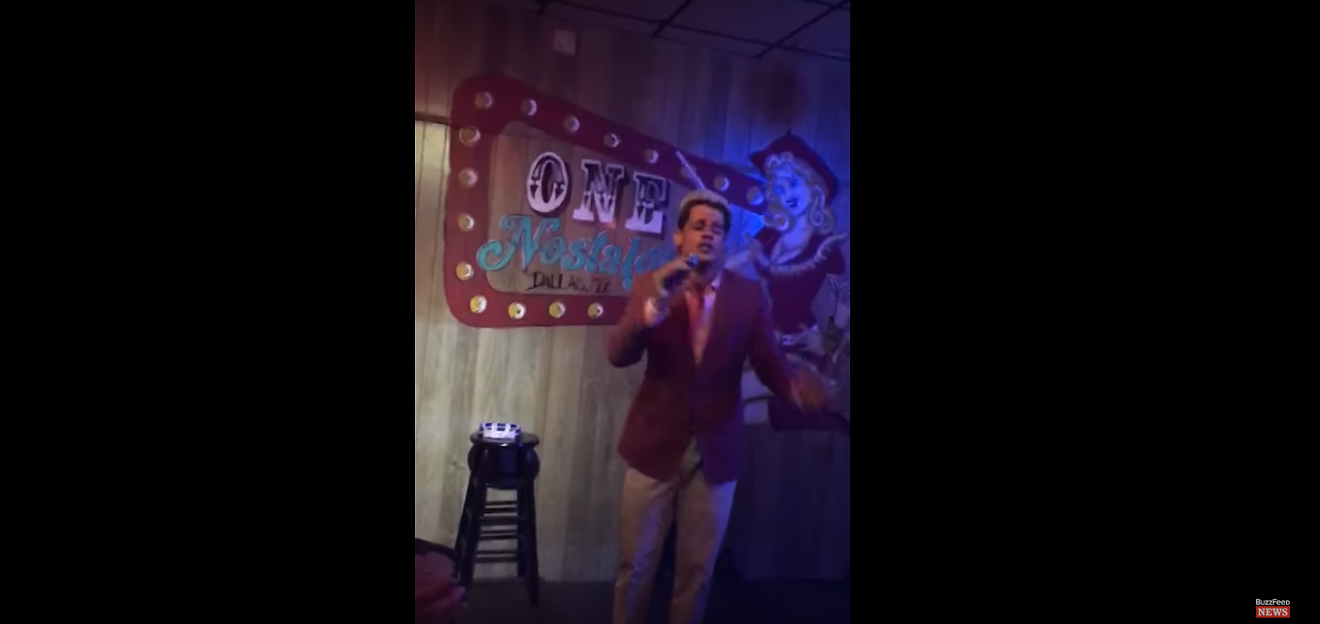 Milo Yiannopoulos sings karaoke in Dallas.