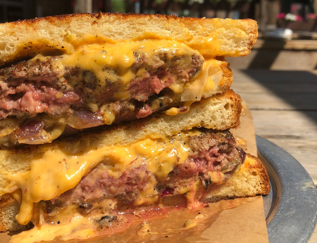 One of the new items on the menu now at Goodfriend in White Rock: a patty melt with pimento cheese.