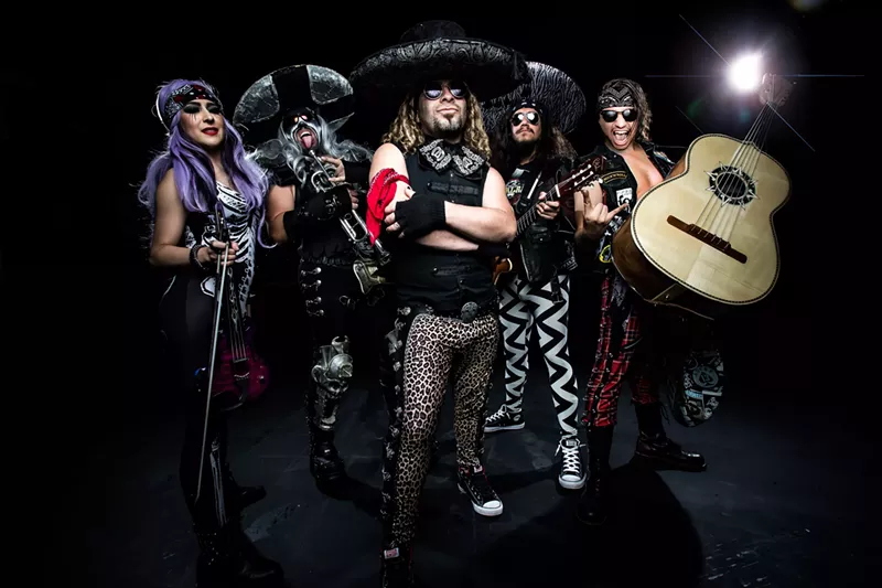 Image: Metalachi performs at Trees and Lola's Saloon.