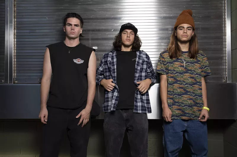 Image: OTTTO bassist Tye Trujillo (right) also plays in Suicidal Tendencies and played in Korn — and he just graduated high school.
