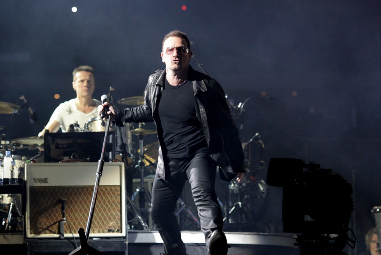 The real Bono playing in Arlington in 2009. He was not in Dallas on Friday, as far as we know.