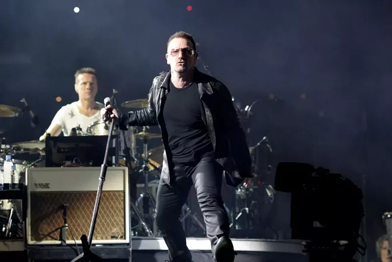 Image: The real Bono playing in Arlington in 2009. He was not in Dallas on Friday, as far as we know.