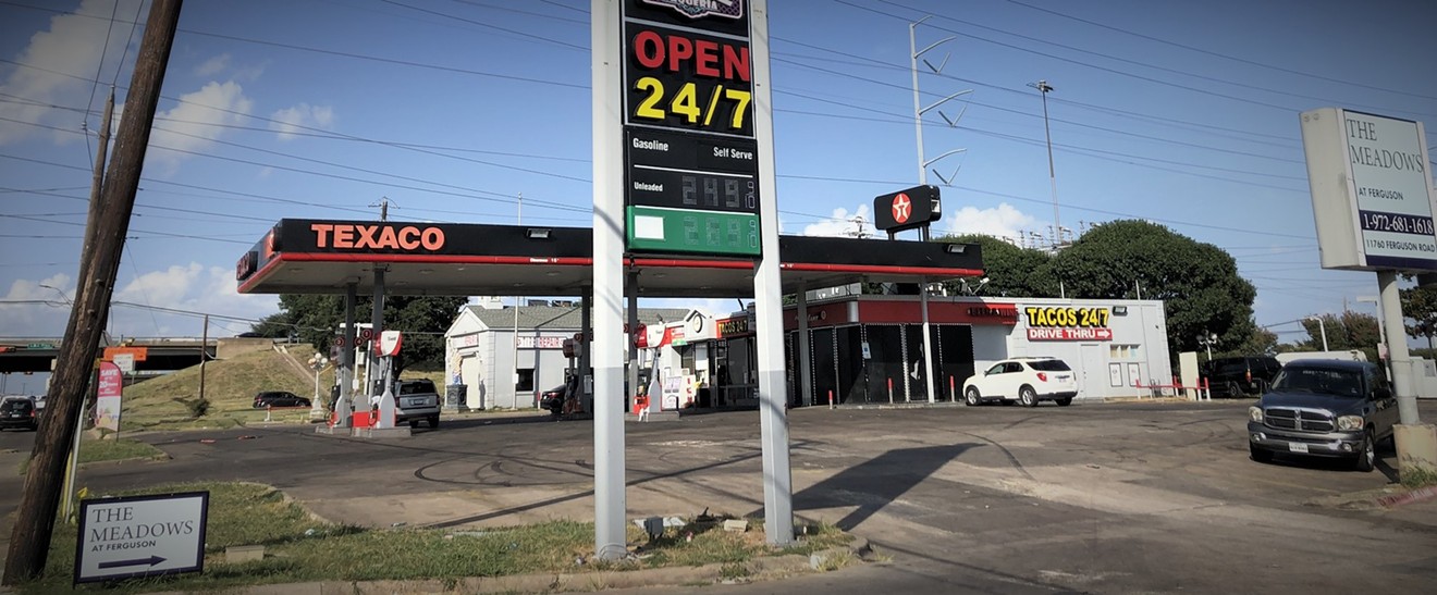 The city is suing the owner of a Texaco station on Interstate 635 at Ferguson Road in far East Dallas for failing to curtail crime.