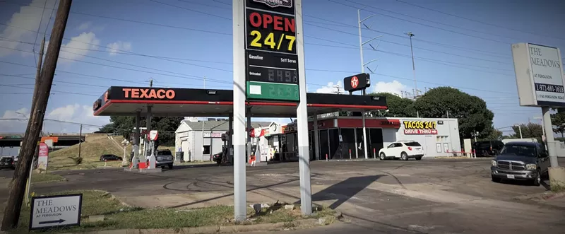 Image: The city is suing the owner of a Texaco station on Interstate 635 at Ferguson Road in far East Dallas for failing to curtail crime.