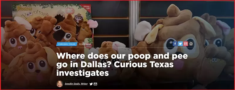 Image: With one headline, did The Dallas Morning News revive the entire industry? Or kill it? (Stuffed animals in background appear to be totally unexplained in context.)