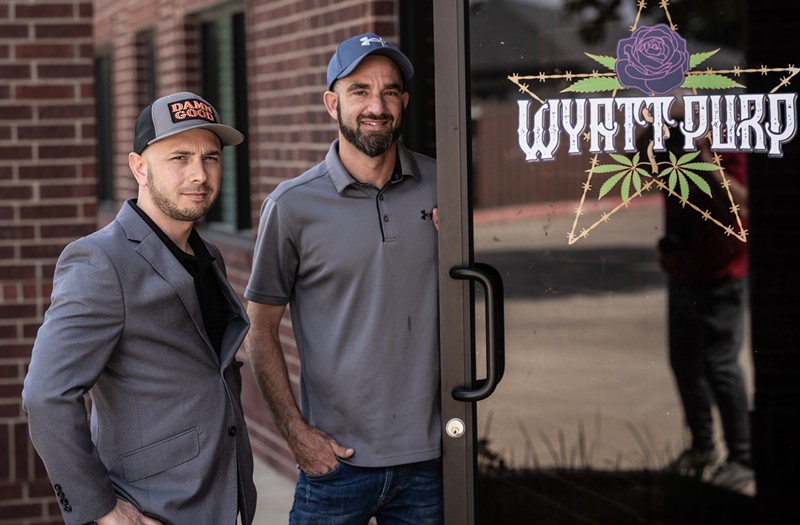 Wyatt Larew (right) and Dustin Ragon are the co-founders of Wyatt Purp.