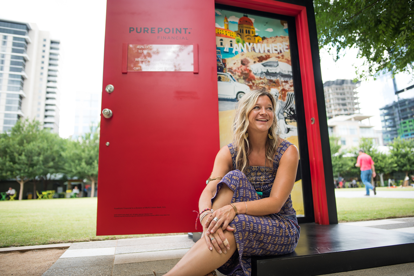 PurePoint Financial reached out to Haylee Ryan to participate in its new campaign after seeing the nostalgic mural she painted in Deep Ellum.