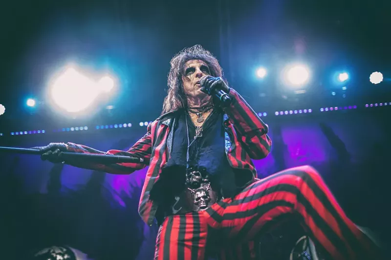 Image: Alice Cooper around Halloween. Spooky.