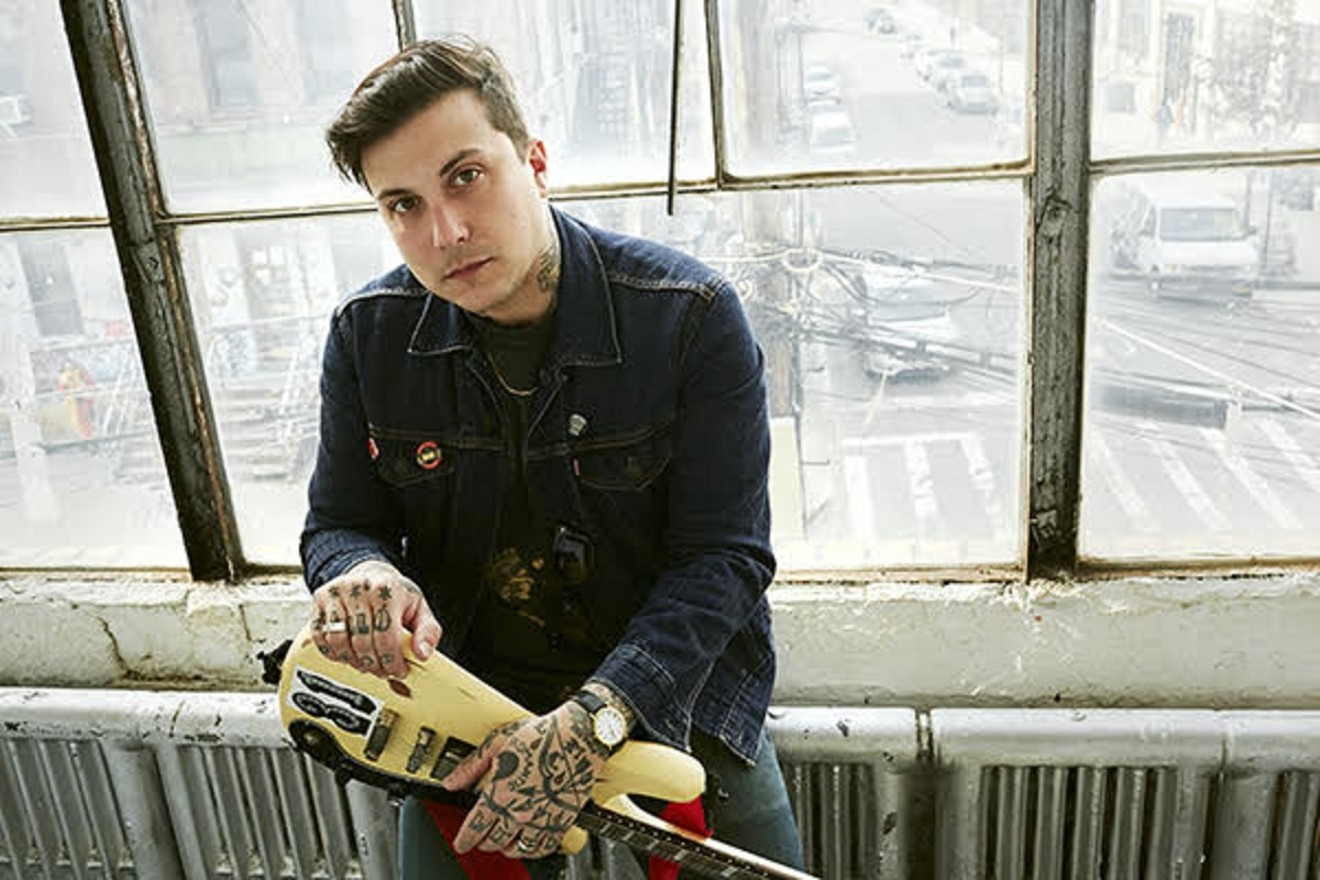 My Chemical Romance guitarist Frank Iero recalls a near-death experience that changed his life and personality.