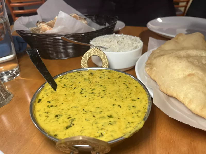 Image: Methi malai paneer is one of the restaurant's specialty dishes.