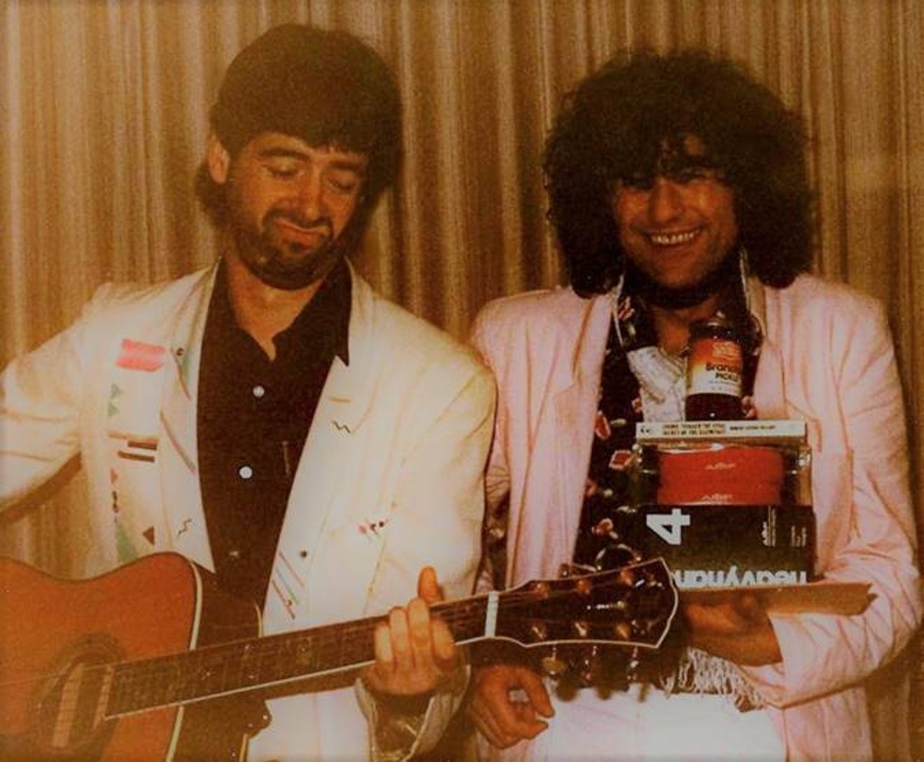 The photo that proves it happened. Jimmy Page is to the right, Bucks Burnett at left with guitar.