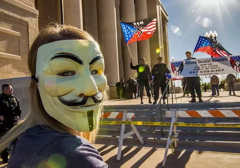 Image: Groups espousing white supremacist ideologies have been known to protest across North Texas.