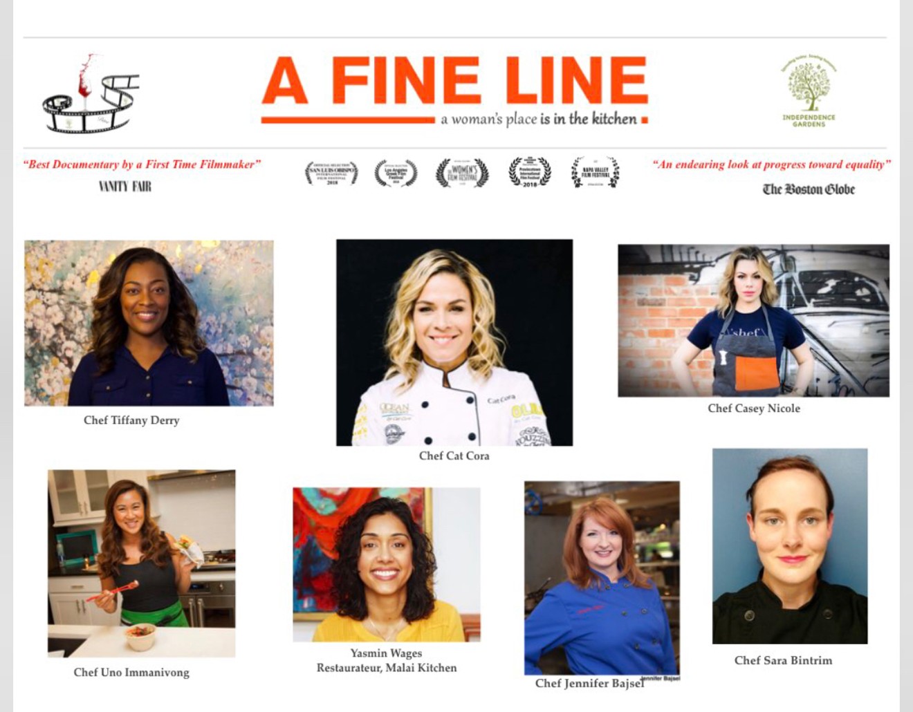 A Fine Line will screen in Grapevine on March 9, and feature some of Dallas' most talented female chefs.
