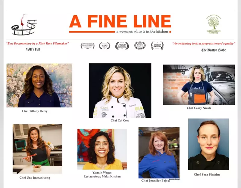 Image: A Fine Line will screen in Grapevine on March 9, and feature some of Dallas' most talented female chefs.