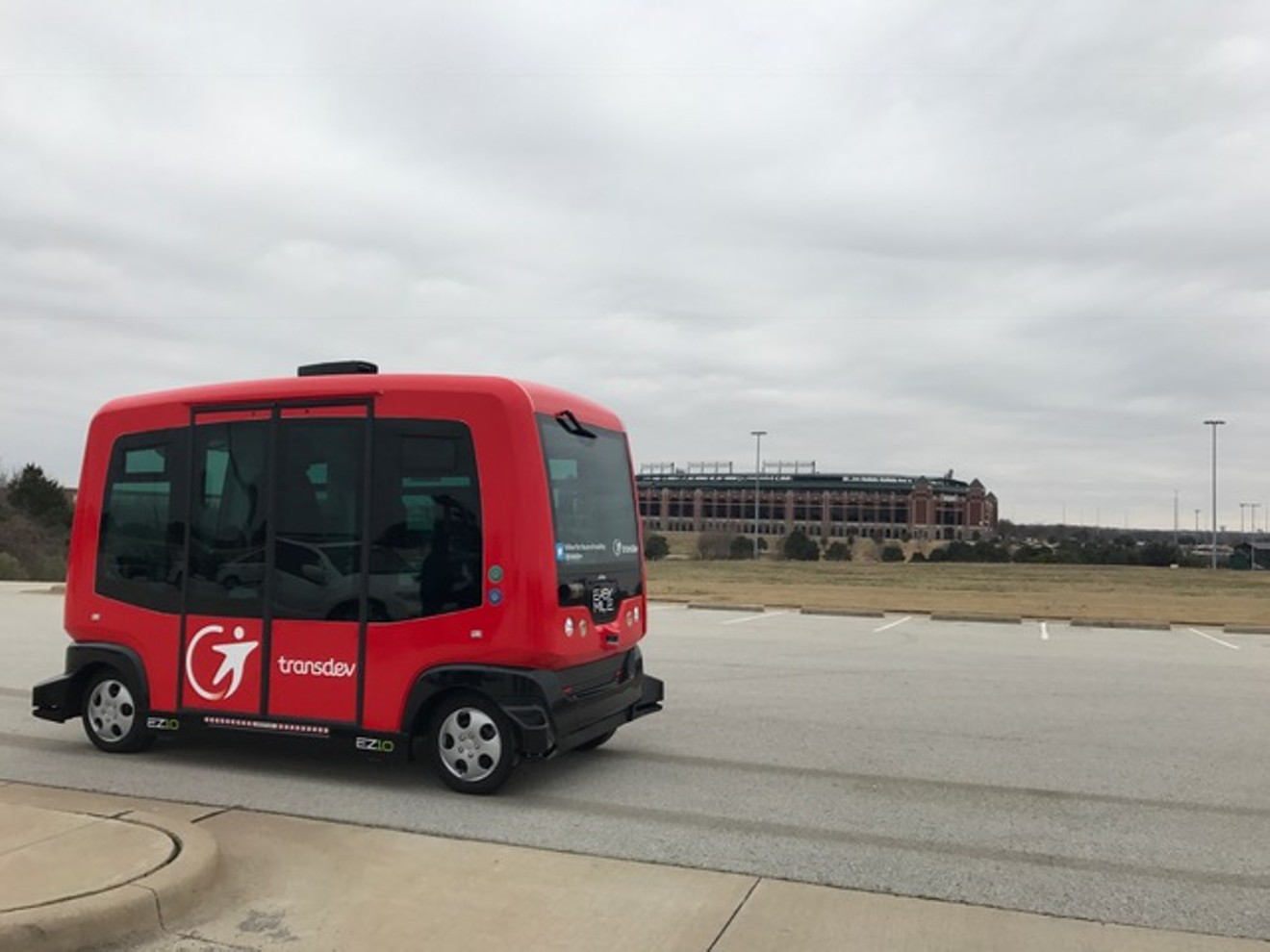 Arlington is among the first stops on a cross-country tour promoting the EasyMile EZ10, a driverless shuttle that can reach speeds of up to 35 mph.