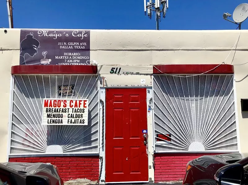 Image: Mago's Cafe sits at 511 N. Gilpin Ave. in Oak Cliff, offering dishes inspired by the former Emilio's in The Cedars.