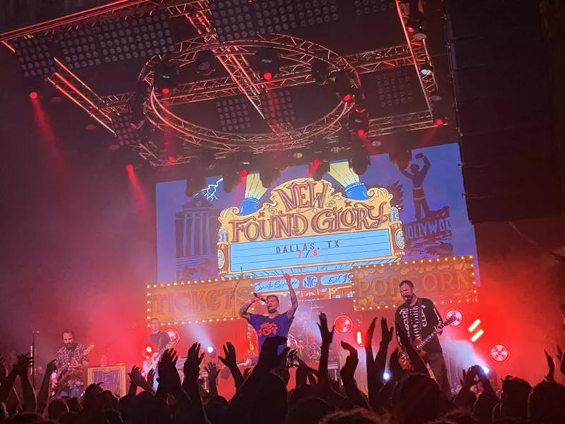 Image: New Found Glory played Gas Monkey Live on Monday.