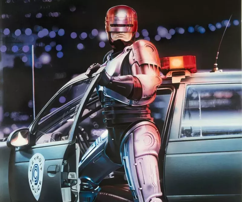 Image: The cult classic sci-fi action film RoboCop turns 35 this year and the Dallas Library and Texas Theatre are celebrating with a free screening of the original film on July 16.