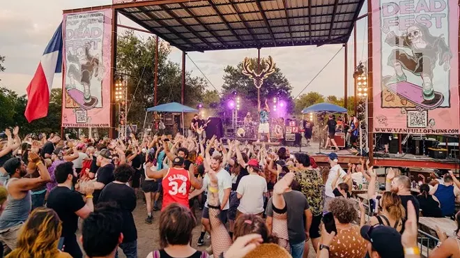Crowds jam at a previous version of the Pop Punk's Not Dead Fest.