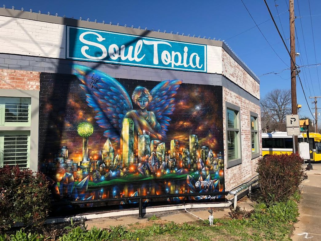 SoulTopia's angel mural