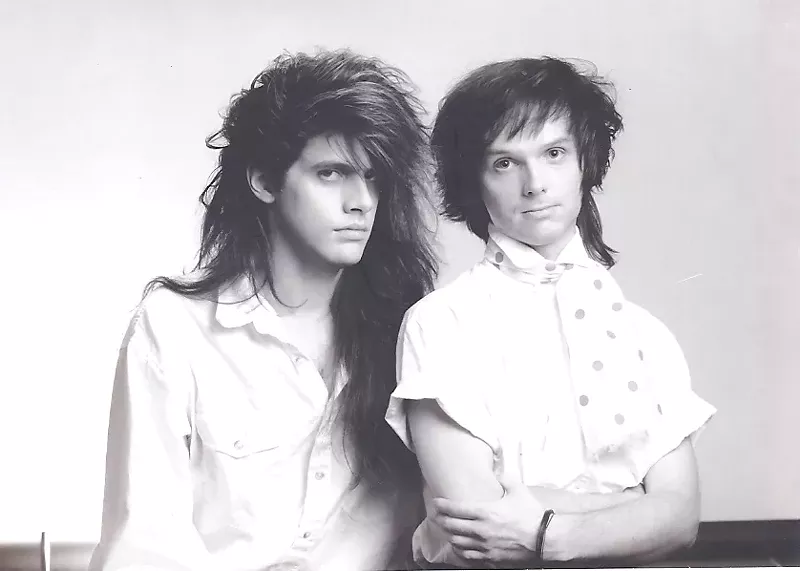 Image: Will Loconto and Jay Gillian once lived rock star lives.