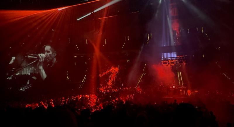 Image: Nine Inch Nails didn't allow photographers, but we'll never forget the amazing visuals we saw.