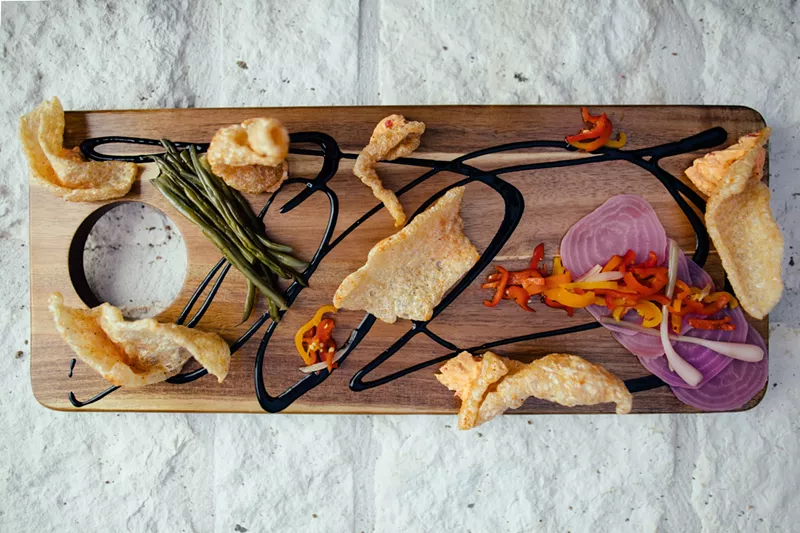 Image: This off-menu charcuterie board of sorts is a super-fun starter at Smoky Rose.