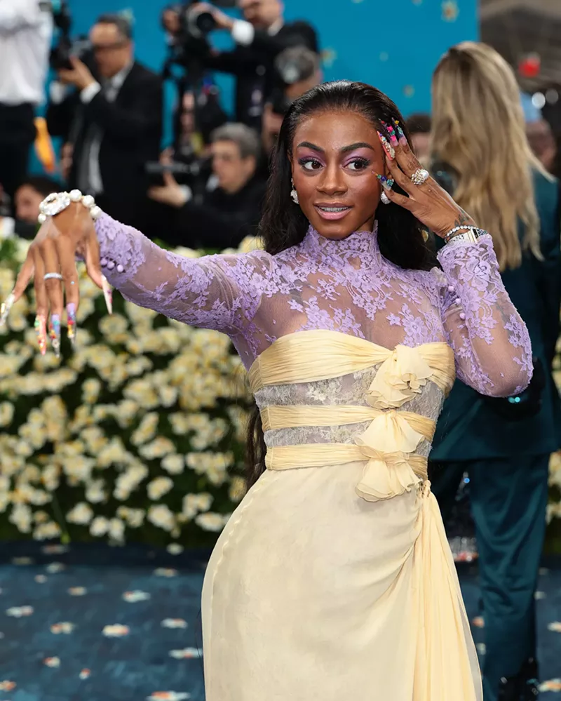 Image: NEW YORK, NEW YORK - MAY 05: Sha'Carri Richardson attends the 2025 Met Gala Celebrating "Superfine: Tailoring Black Style" at Metropolitan Museum of Art on May 05, 2025 in New York City.