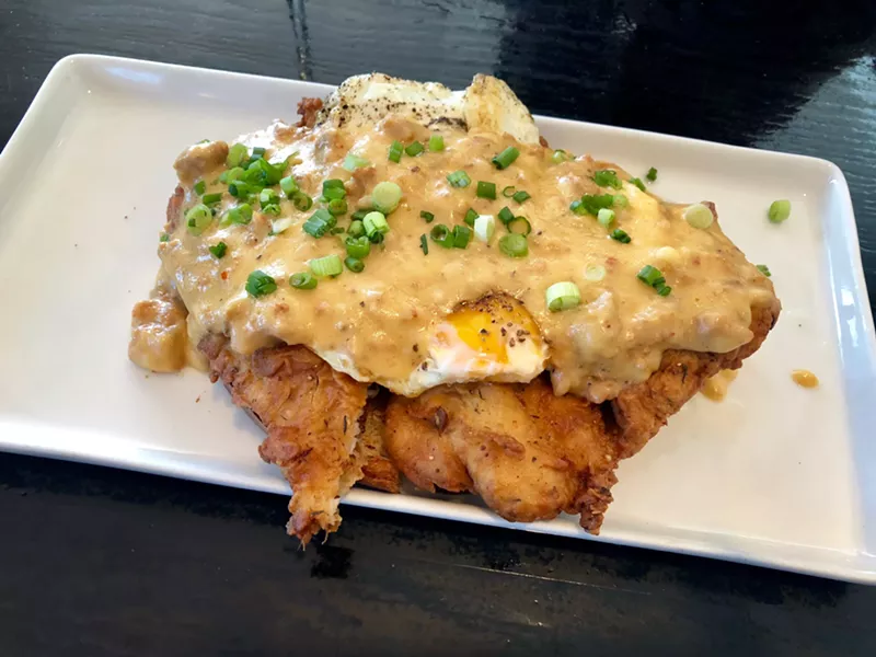 Image: The gravy on the chicken-fried pork loin may be the best thing Nova serves.
