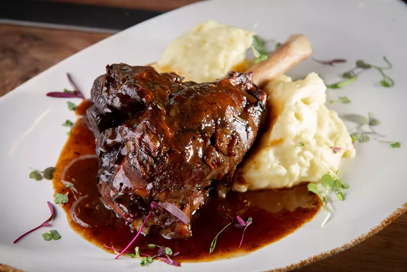 Image: Yes, of course, this jerk roasted lamb shank from Pangea is in our restaurant guide.