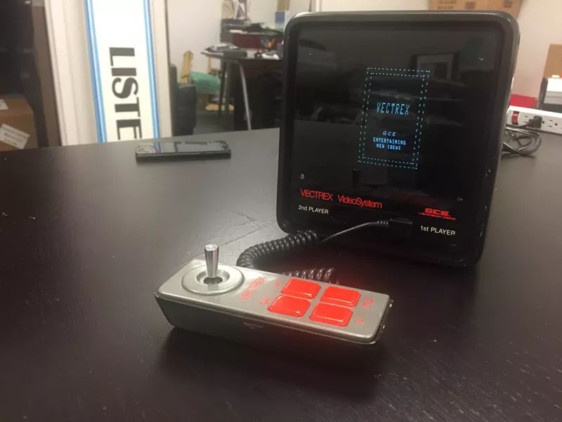Image: The Mini-Vectrex is one of the first portable video game consoles developed in the 1980s that never went on sale. In November, the National Video Game Museum in Frisco found and refurbished one of these rare prototypes.