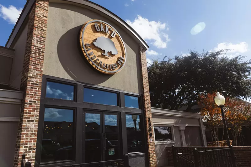 Image: OAK'D BBQ is Dallas's newest barbecue destination on Greenville Avenue.