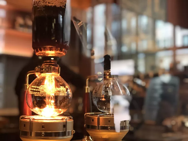 Image: Starbucks Reserve's siphon-brewed coffee goes for $12.99.