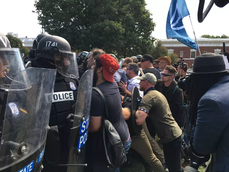 Image: On Aug. 12, 2017, white nationalists swarmed Charlottesville and participated in the 'Unite the Right' rally