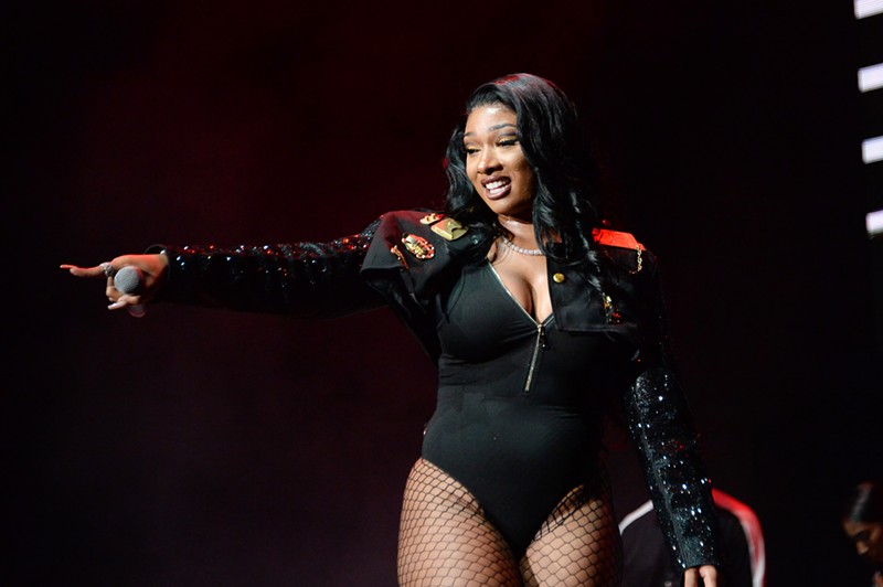 Megan Thee Stallion (seen here at the Power 105.1's Powerhouse 2019 presented by AT&T at Prudential Center in Newark, New Jersey) made the whole crowd twerk this past Friday at The Bomb Factory.