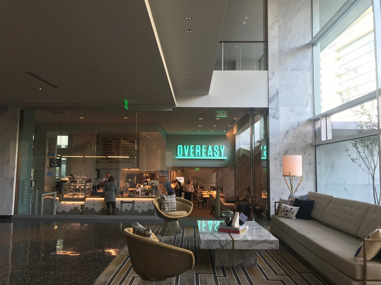 Step through the Statler's chic new lobby and you'll find yourself at Overeasy, a fun new breakfast, lunch and dinner spot.