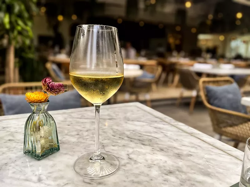 Image: A glass of Falanghina from Campania.