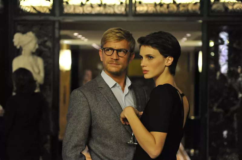 Image: Jeremie Renier (left), playing a psychoanalyst, treats a skittish model (Marine Vacth) who quits the biz before the madness begins in director Francois Ozon's Double Lover, a buffet of psychosexual delicacies, borrowed and otherwise.