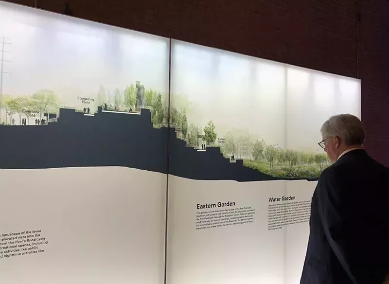 Image: The Michael Van Valkenburgh plan for a park on the Trinity River downtown is based on the perception that the river as it is now is "a little boring."