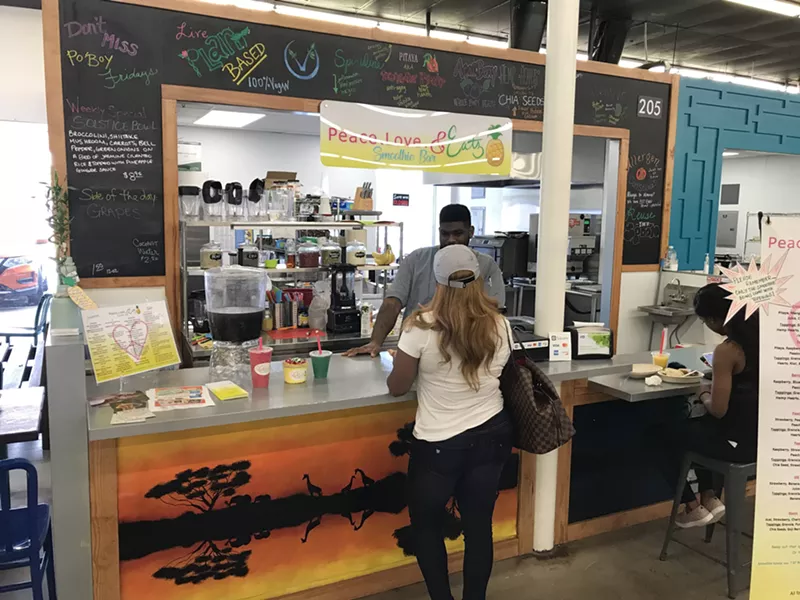Image: Order at the counter at the new Peace, Love & Eatz in DeSoto.