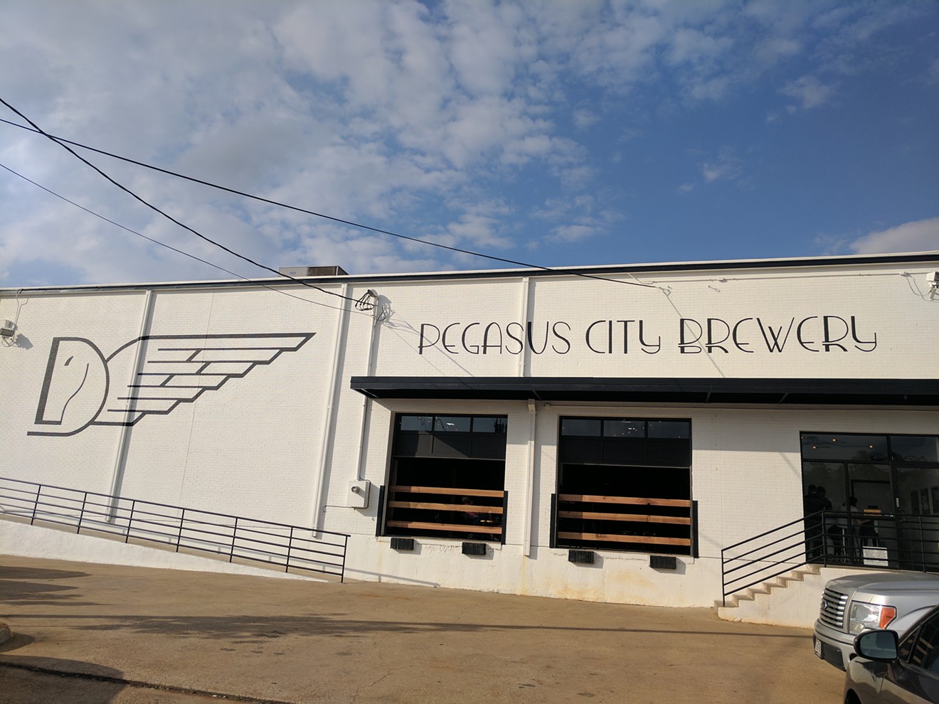 The front of Pegasus City Brewery in the Design District.