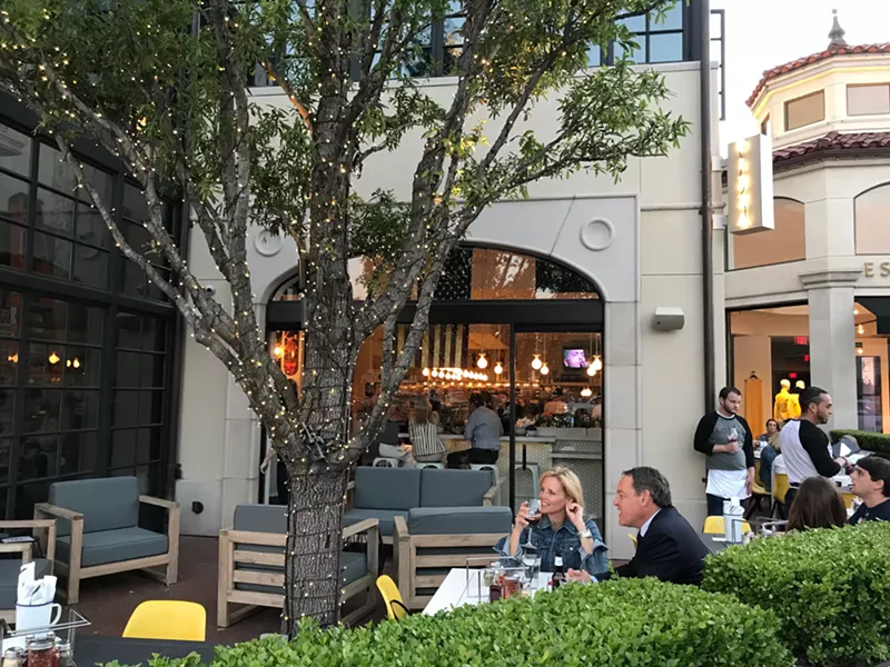 Image: The patio at Perfect Union Pizza Co., Nick Badovinus' new Highland Park Village pizzeria.