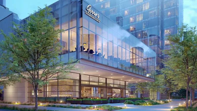 Image: Perry's Steakhouse in Uptown is moving into the Park District development at 2100 Olive St., across from Klyde Warren Park.