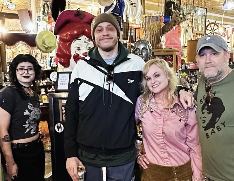 Dolly Python was one stop on Pete Davidson's East Dallas thrifting spree.