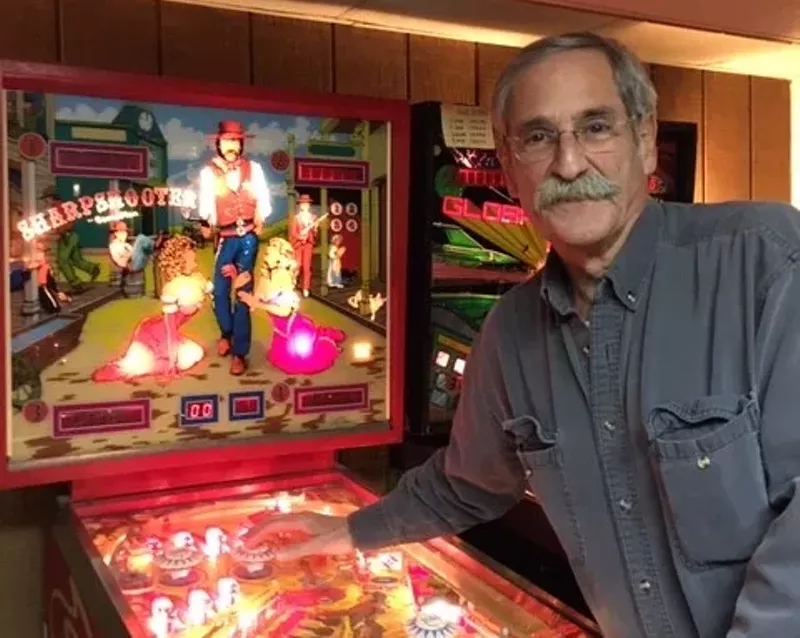 Image: Writer and pinball historian Roger Sharpe says he started writing articles about the game for GQ just because he wanted to have the game in his own apartment.