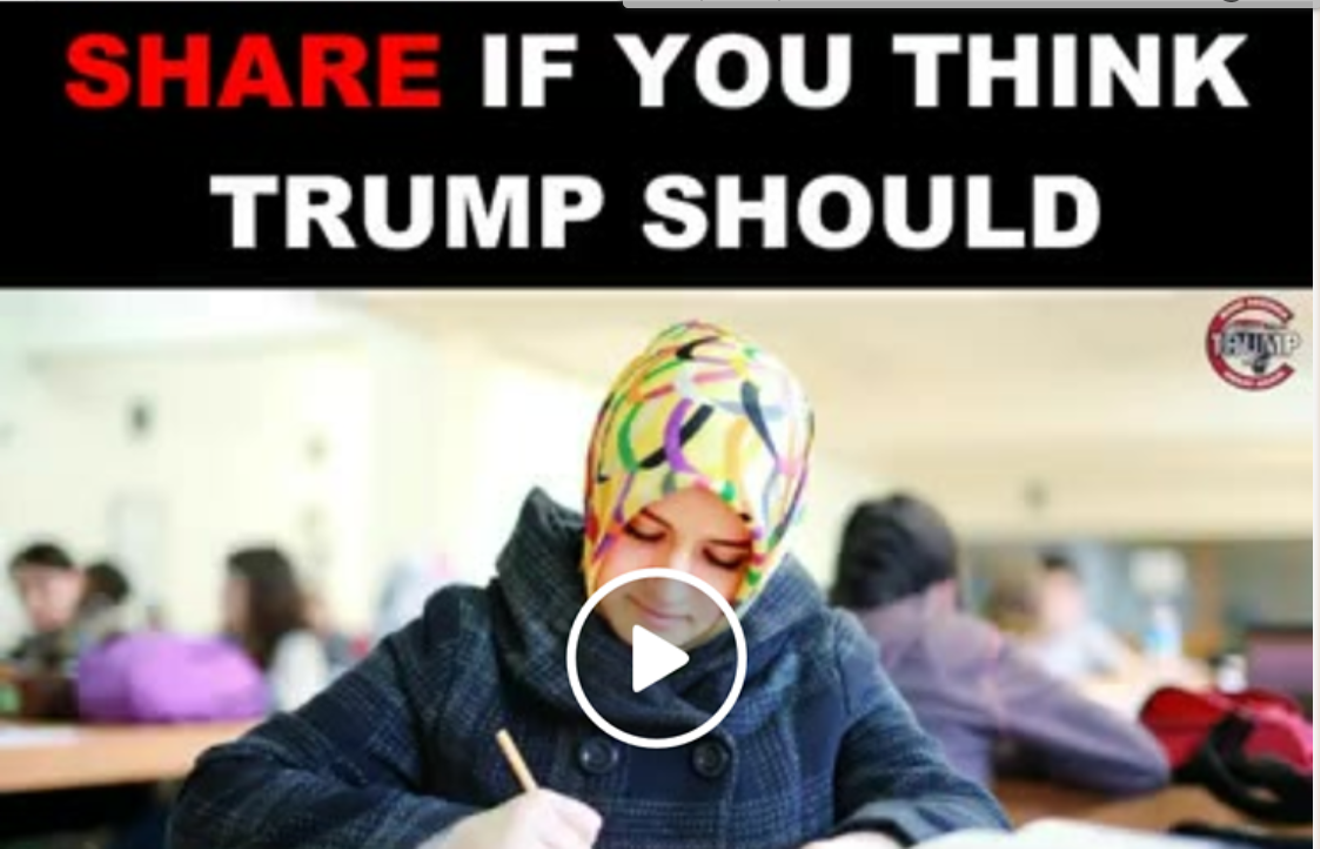 If something starts with "share if you think Trump should" you probably shouldn't share it.